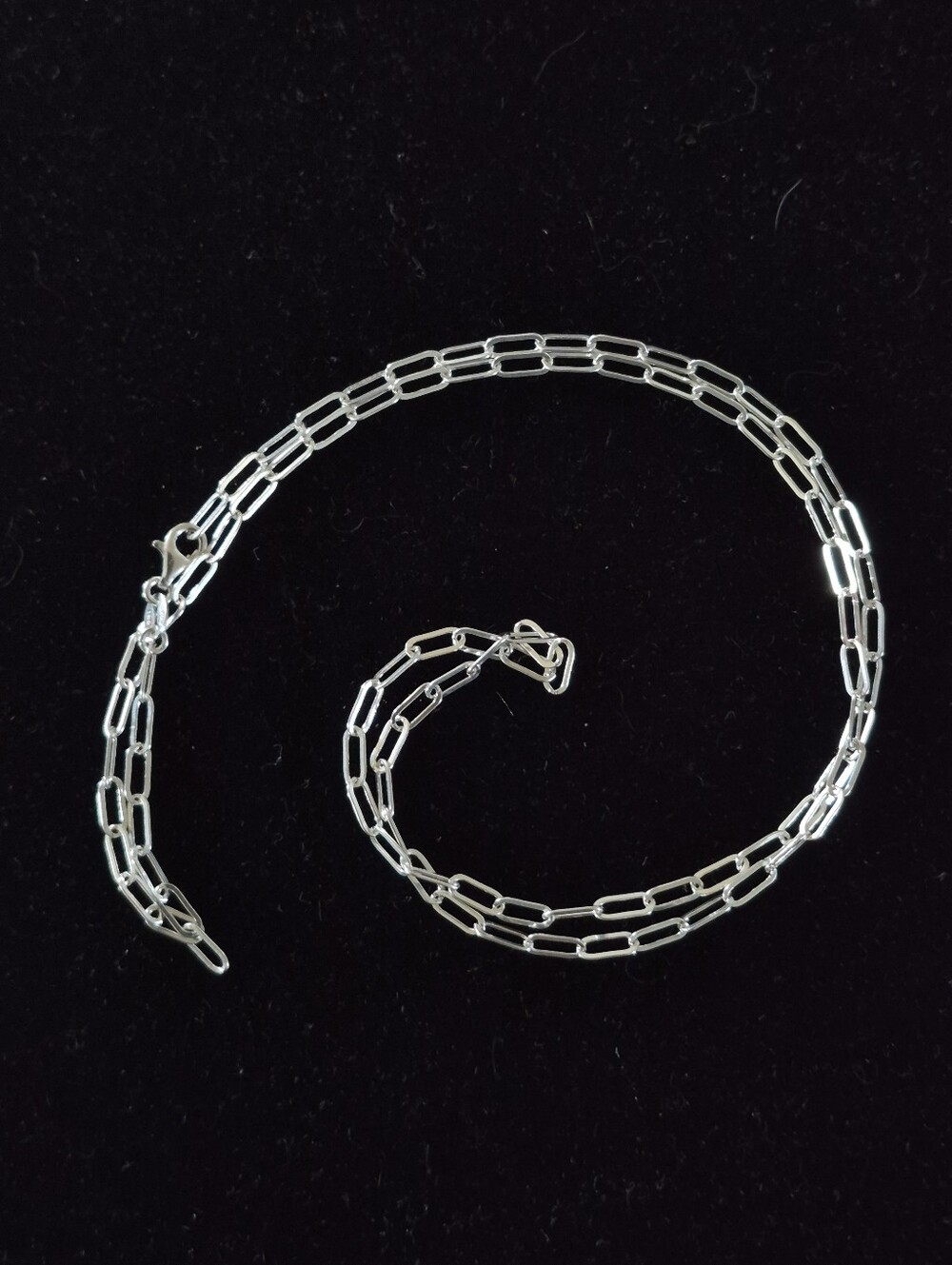 .925 Sterling Silver 22-inch Paperclip-Style Necklace, Jewelry